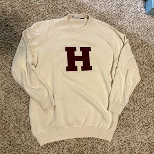 The COOP Harvard sweater.